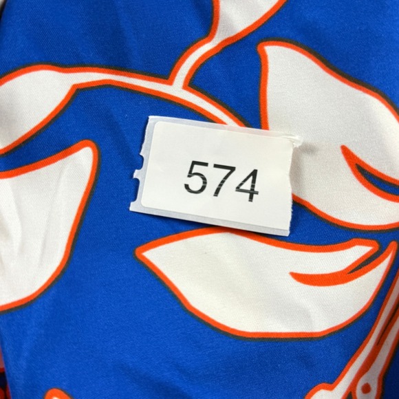 Abercrombie & Fitch Mens Blue Floral Cargo Board Shorts Size L Swim Vintage - Picture 14 of 14